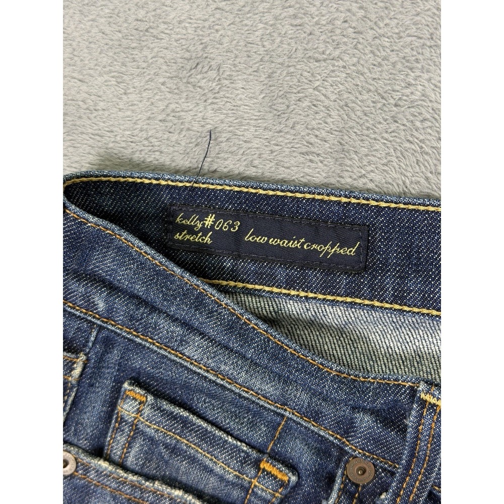 Citizens of Humanity Jeans Womens 29 Blue Kelly #063 Low Waist Cropped Stretch - Picture 7 of 11